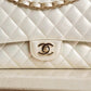 CHANEL CLASSIC MEDIUM DOUBLE FLAP | IRIDESCENT IVORY