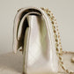 CHANEL CLASSIC MEDIUM DOUBLE FLAP | IRIDESCENT IVORY