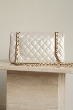 CHANEL CLASSIC MEDIUM DOUBLE FLAP | IRIDESCENT IVORY
