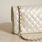 CHANEL CLASSIC MEDIUM DOUBLE FLAP | IRIDESCENT IVORY