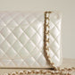 CHANEL CLASSIC MEDIUM DOUBLE FLAP | IRIDESCENT IVORY