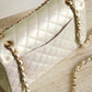 CHANEL CLASSIC MEDIUM DOUBLE FLAP | IRIDESCENT IVORY