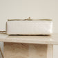 CHANEL CLASSIC MEDIUM DOUBLE FLAP | IRIDESCENT IVORY