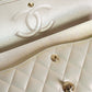 CHANEL CLASSIC MEDIUM DOUBLE FLAP | IRIDESCENT IVORY