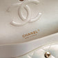 CHANEL CLASSIC MEDIUM DOUBLE FLAP | IRIDESCENT IVORY