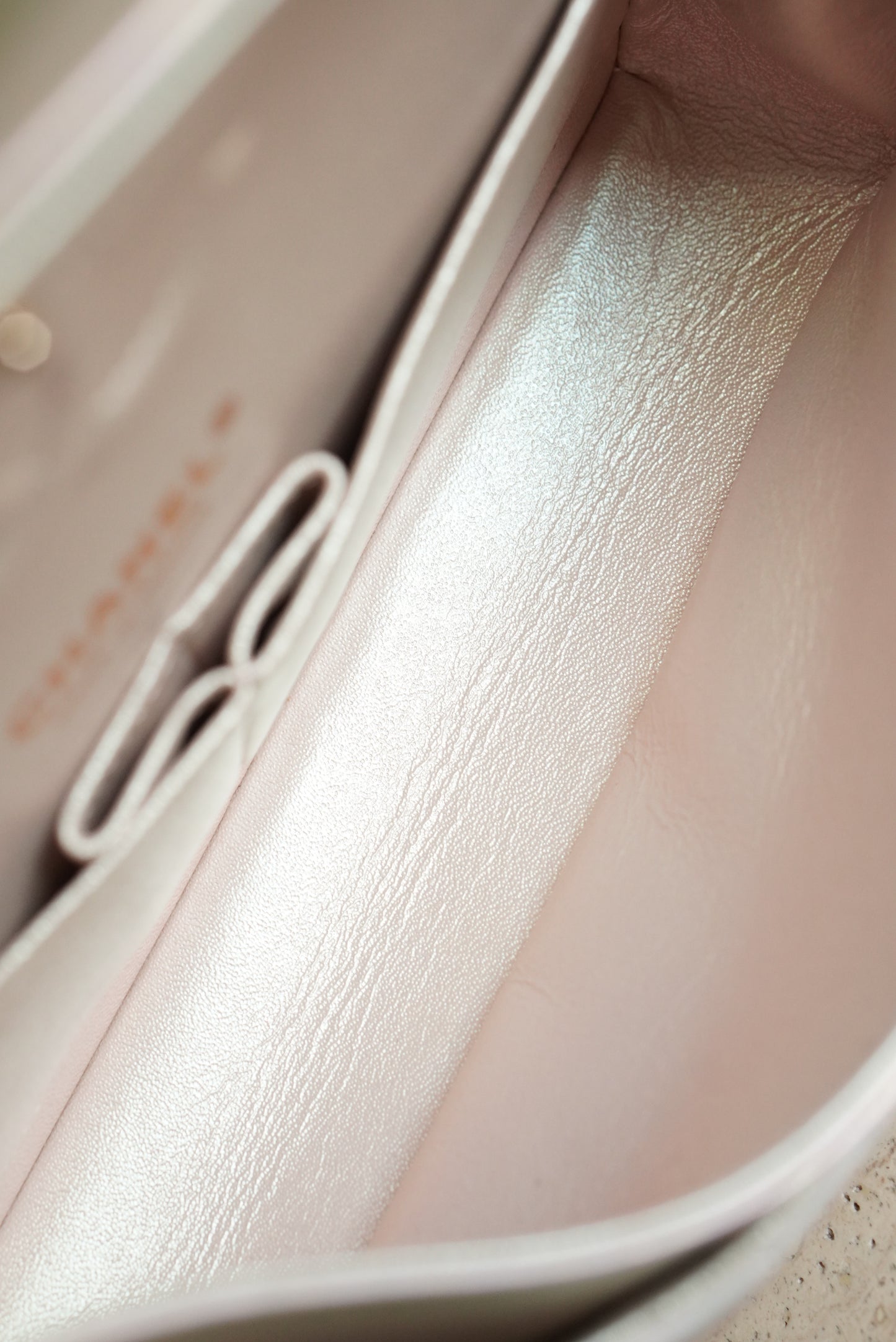 CHANEL CLASSIC MEDIUM DOUBLE FLAP | IRIDESCENT IVORY
