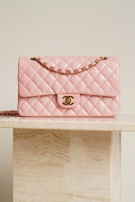 CHANEL CLASSIC MEDIUM DOUBLE FLAP | ROSE SAKURA