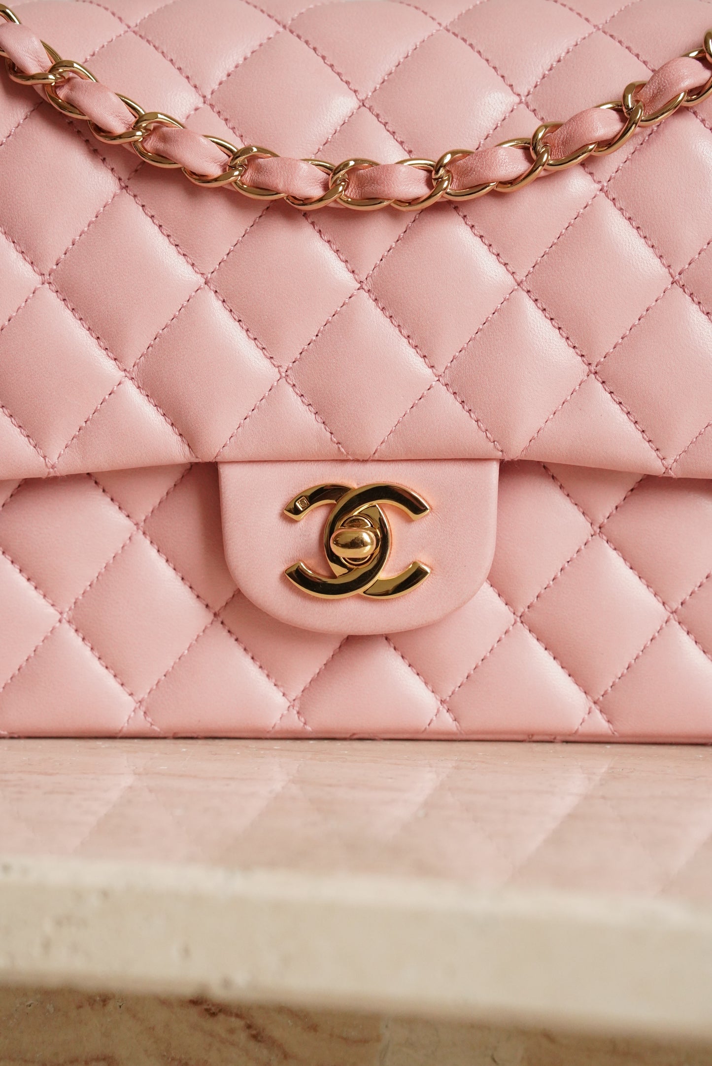 CHANEL CLASSIC MEDIUM DOUBLE FLAP | ROSE SAKURA