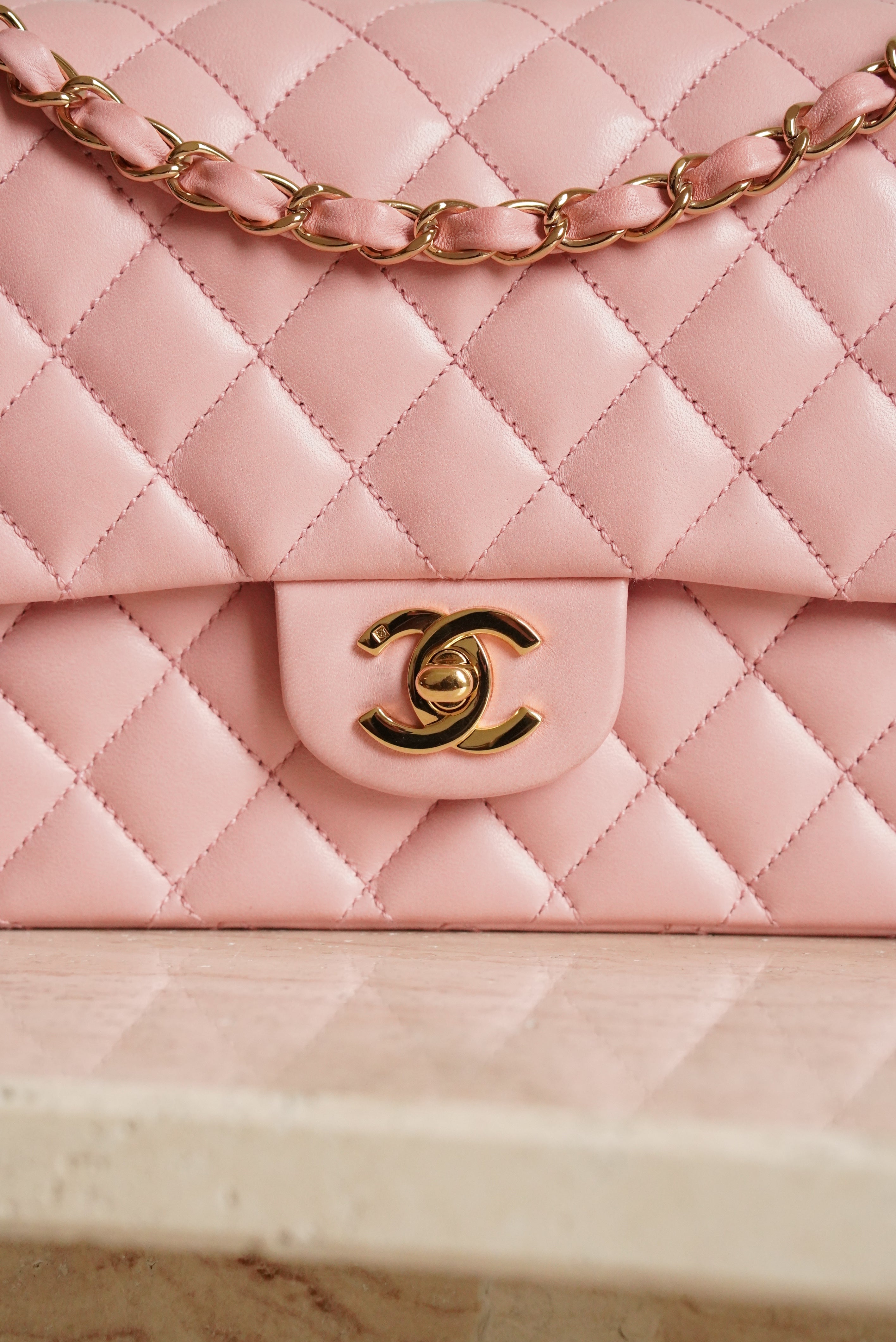 CHANEL CLASSIC MEDIUM DOUBLE FLAP | ROSE SAKURA