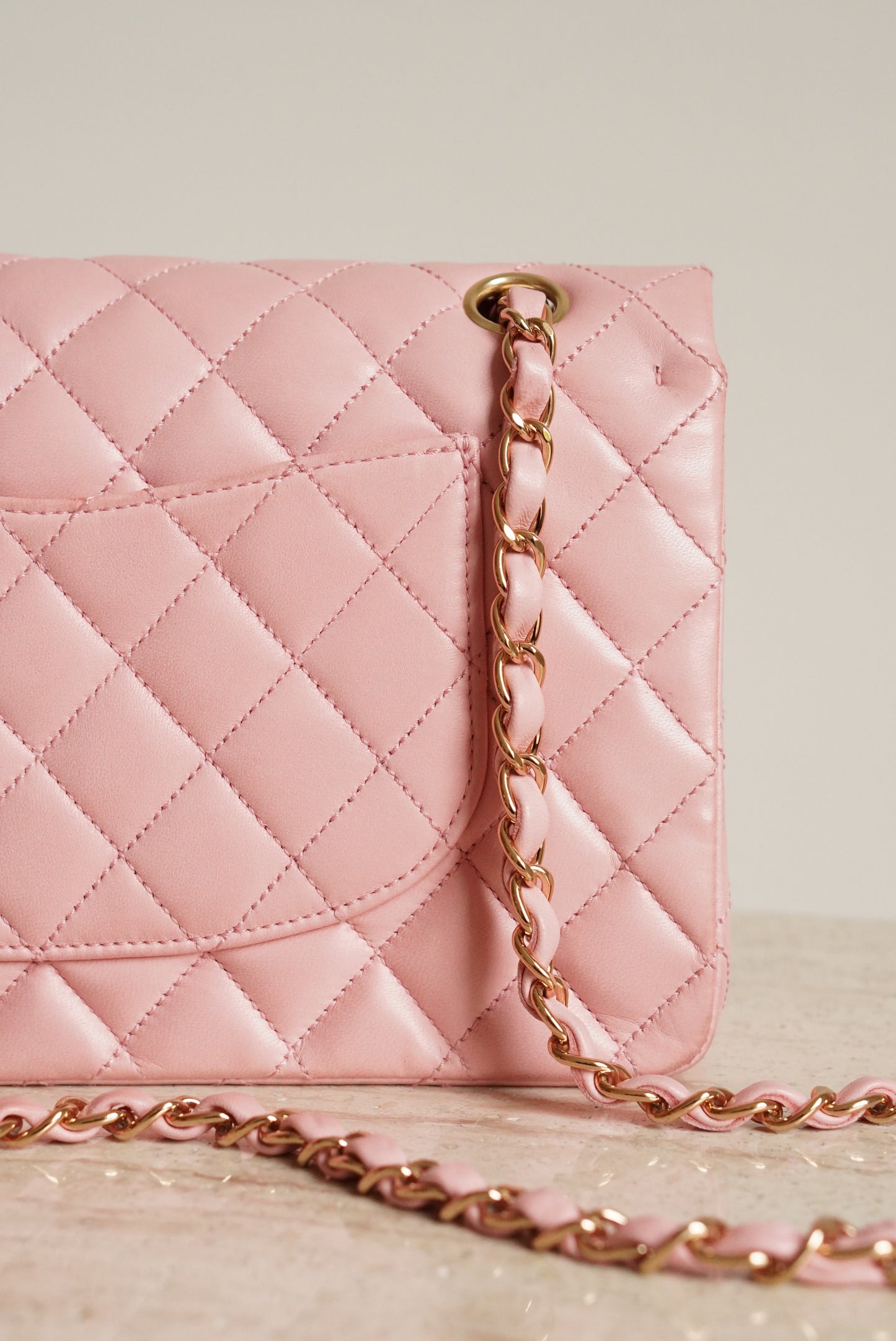 CHANEL CLASSIC MEDIUM DOUBLE FLAP | ROSE SAKURA