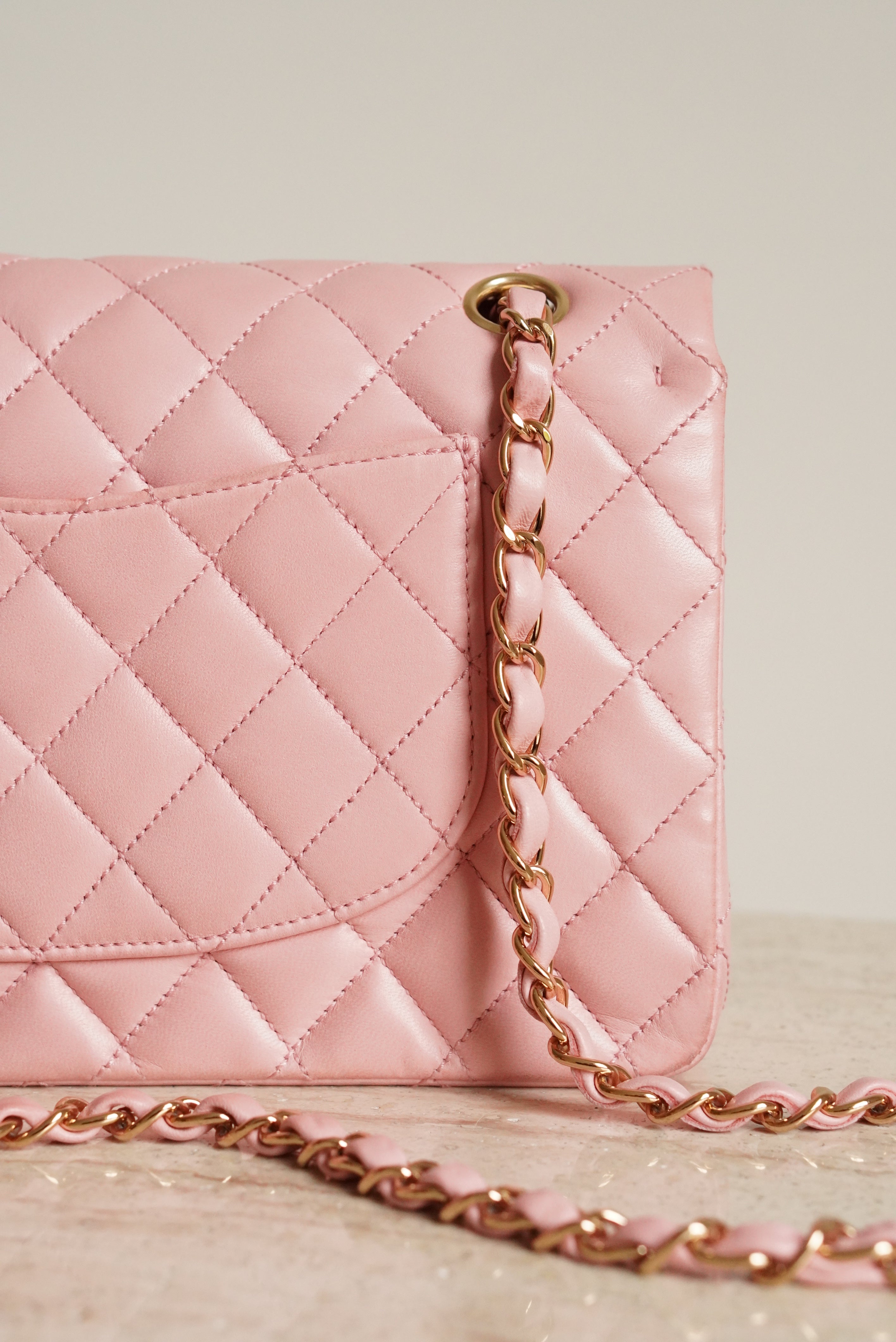 CHANEL CLASSIC MEDIUM DOUBLE FLAP | ROSE SAKURA