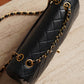 CHANEL CLASSIC MEDIUM DOUBLE FLAP | NAVY BLUE