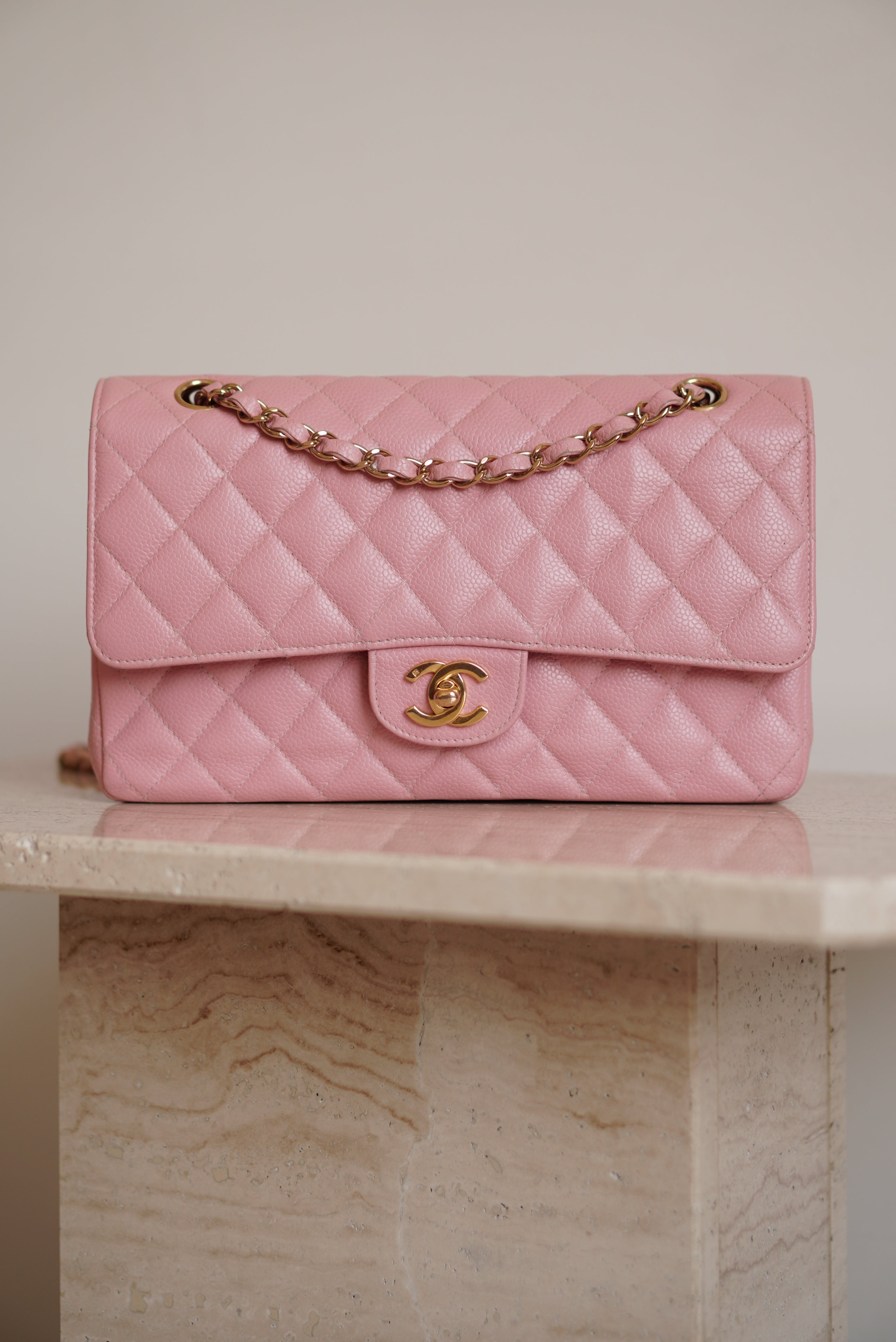 CHANEL CLASSIC MEDIUM DOUBLE FLAP | ROSE SAKURA