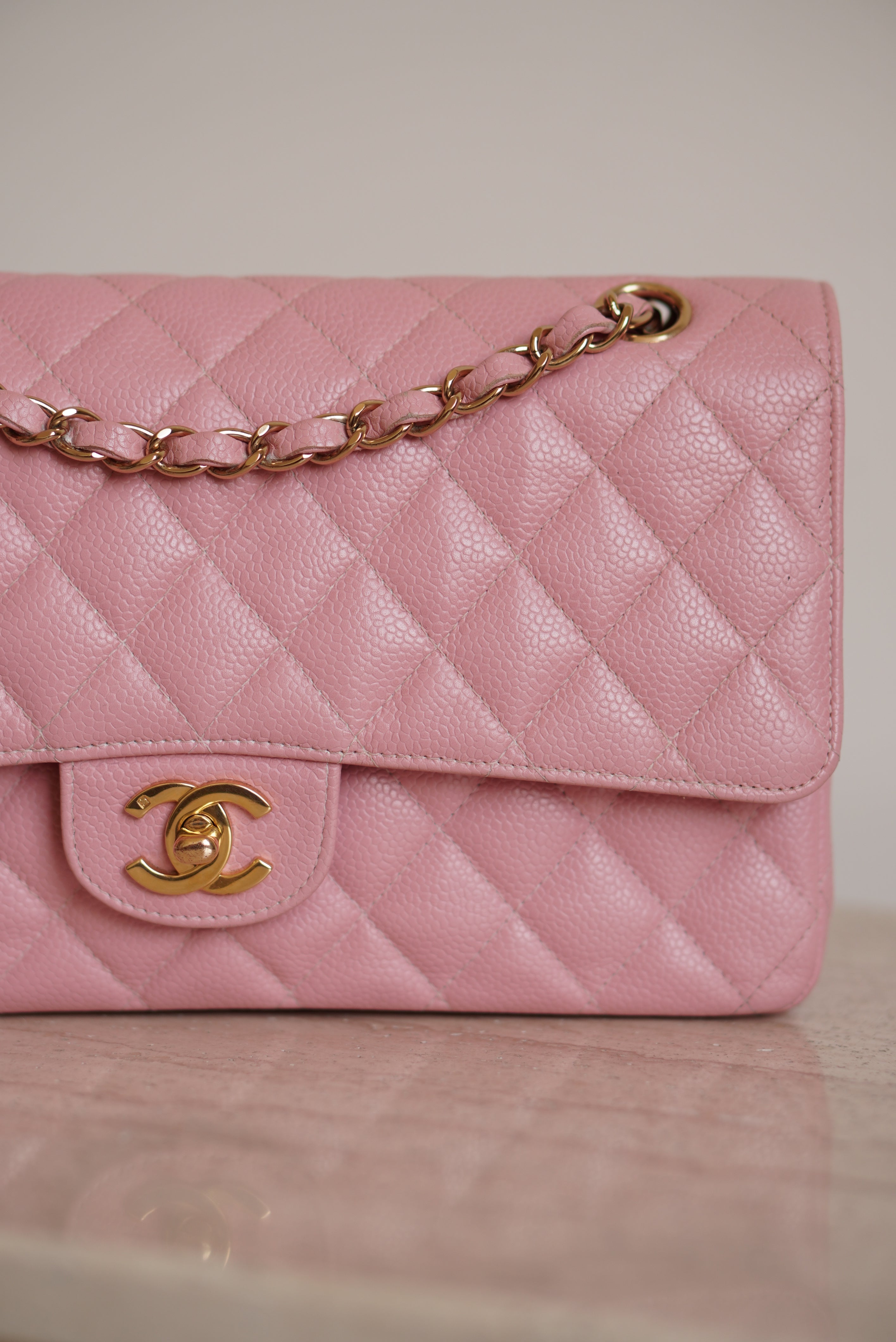 CHANEL CLASSIC MEDIUM DOUBLE FLAP | ROSE SAKURA