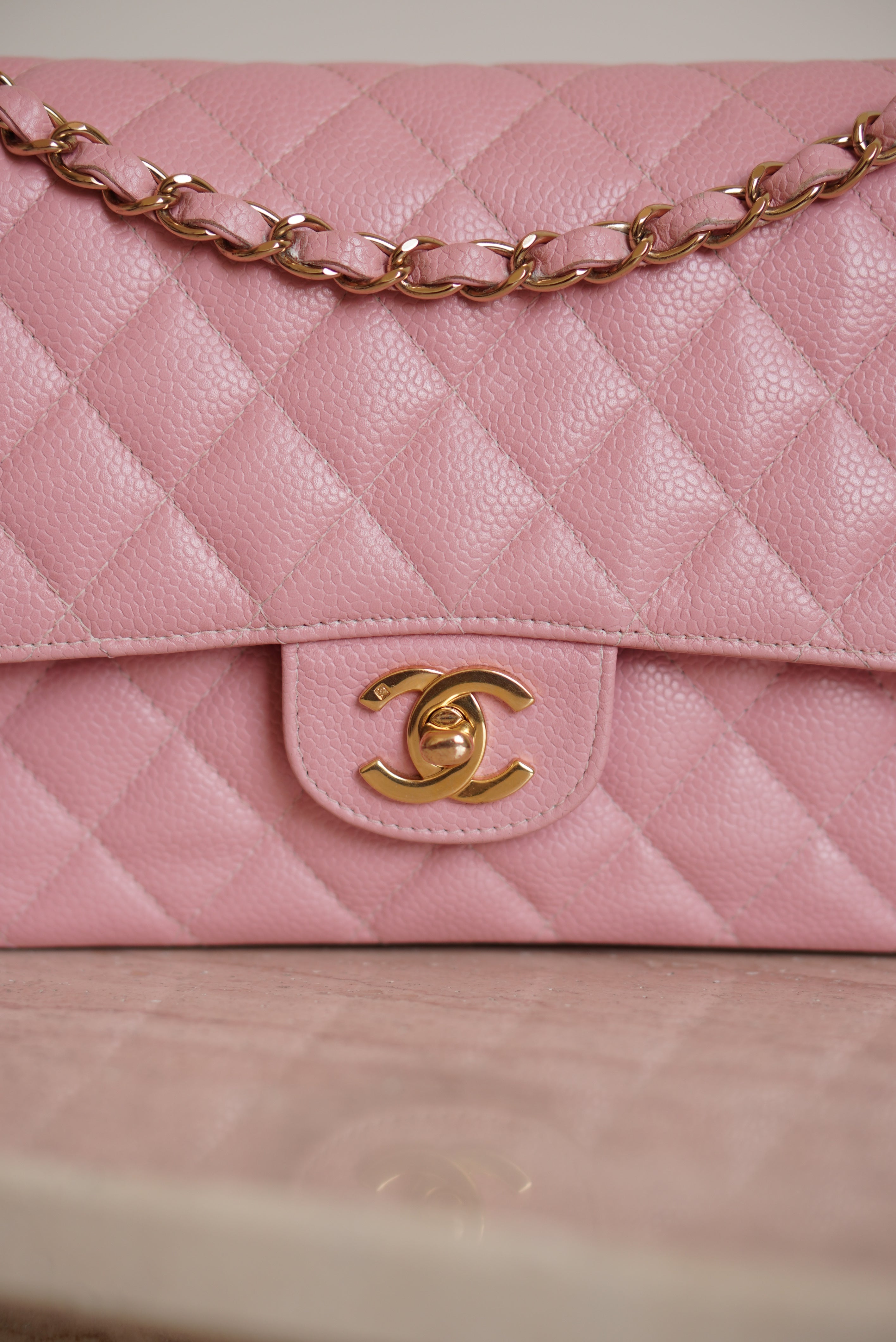 CHANEL CLASSIC MEDIUM DOUBLE FLAP | ROSE SAKURA