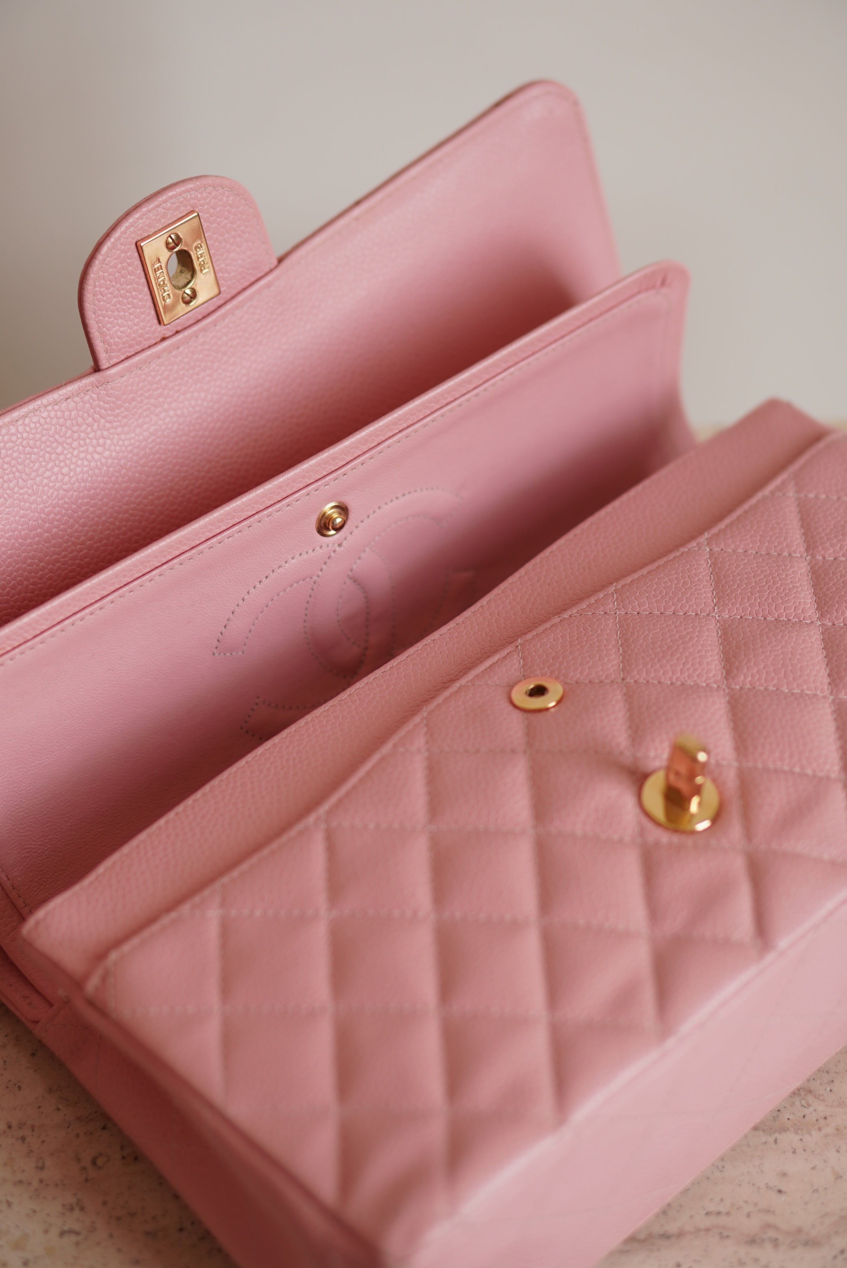 CHANEL CLASSIC MEDIUM DOUBLE FLAP | ROSE SAKURA