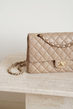 CHANEL CLASSIC MEDIUM DOUBLE FLAP | TAUPE