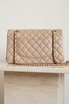 CHANEL CLASSIC MEDIUM DOUBLE FLAP | TAUPE