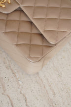 CHANEL CLASSIC MEDIUM DOUBLE FLAP | TAUPE