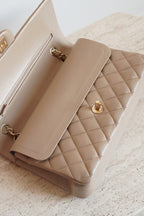CHANEL CLASSIC MEDIUM DOUBLE FLAP | TAUPE