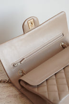 CHANEL CLASSIC MEDIUM DOUBLE FLAP | TAUPE