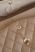 CHANEL CLASSIC MEDIUM DOUBLE FLAP | TAUPE