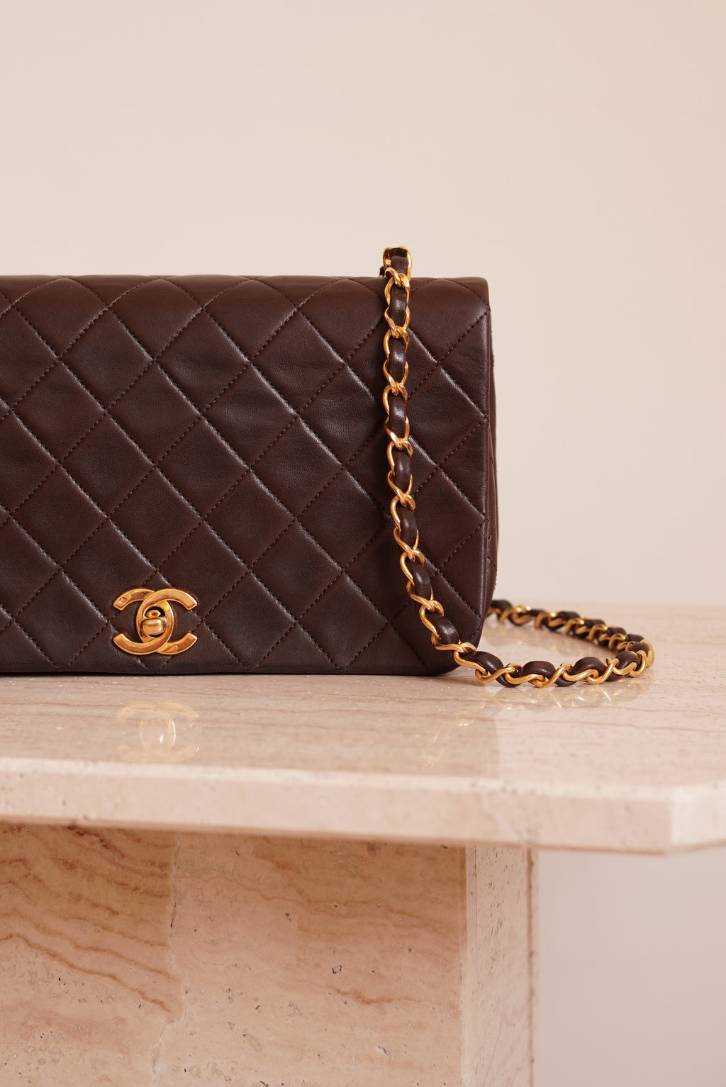 CHANEL FULL FLAP | BROWN