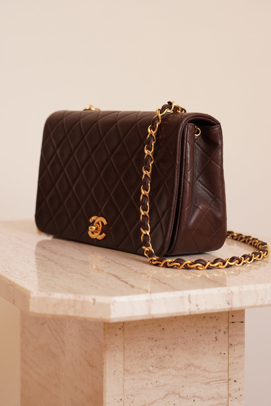 CHANEL FULL FLAP | BROWN