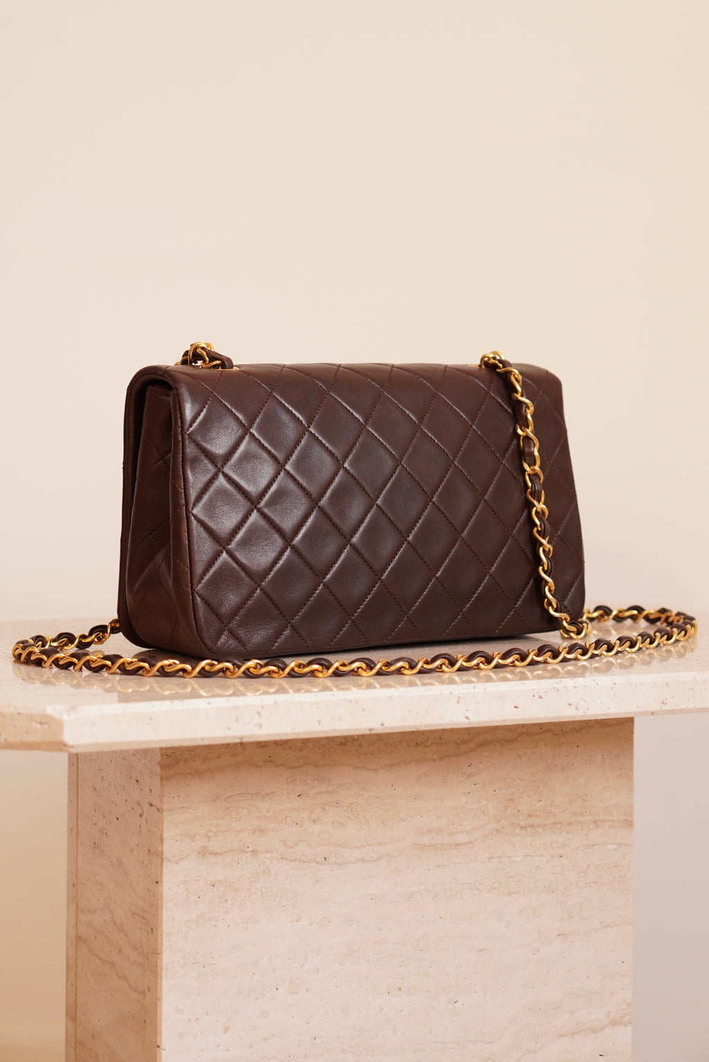 CHANEL FULL FLAP | BROWN