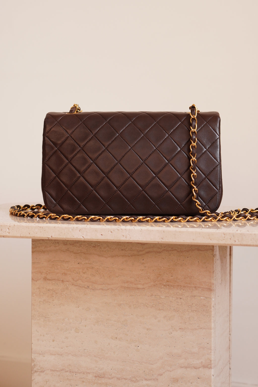 CHANEL FULL FLAP | BROWN