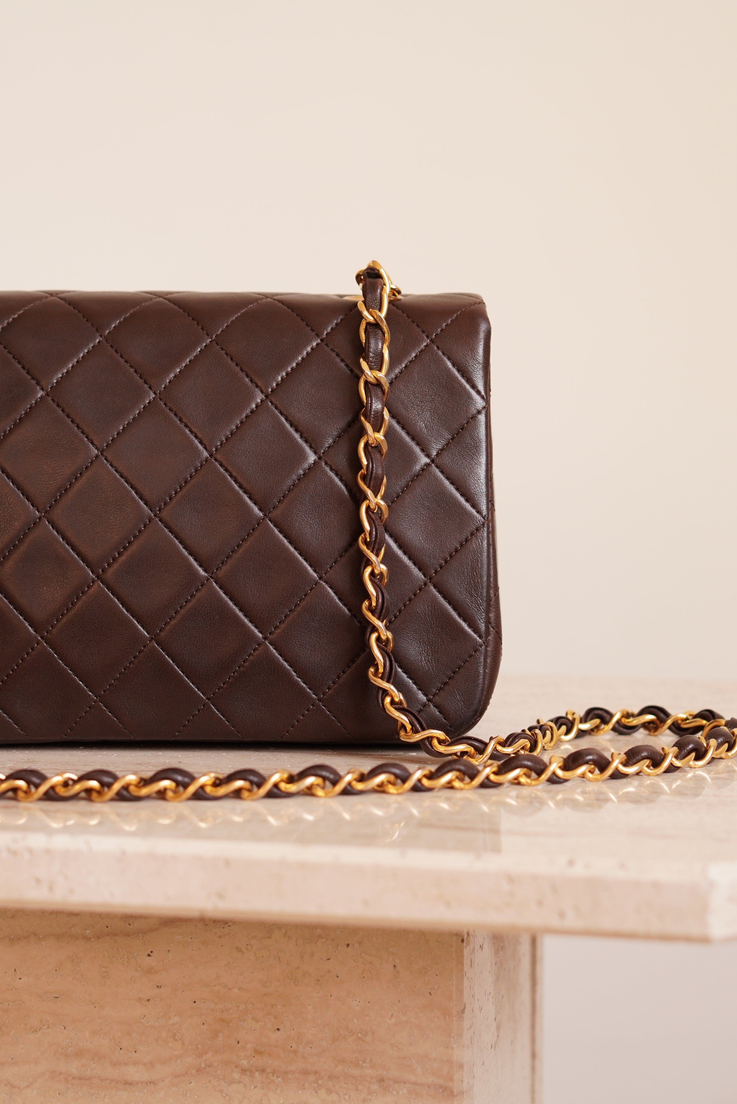 CHANEL FULL FLAP | BROWN