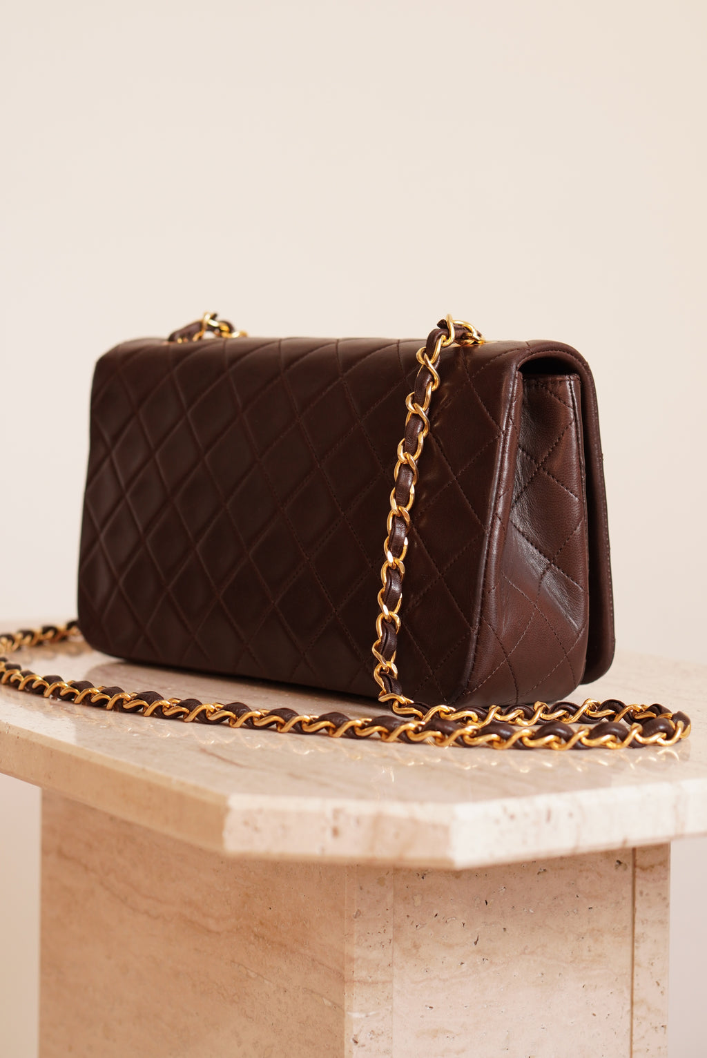 CHANEL FULL FLAP | BROWN