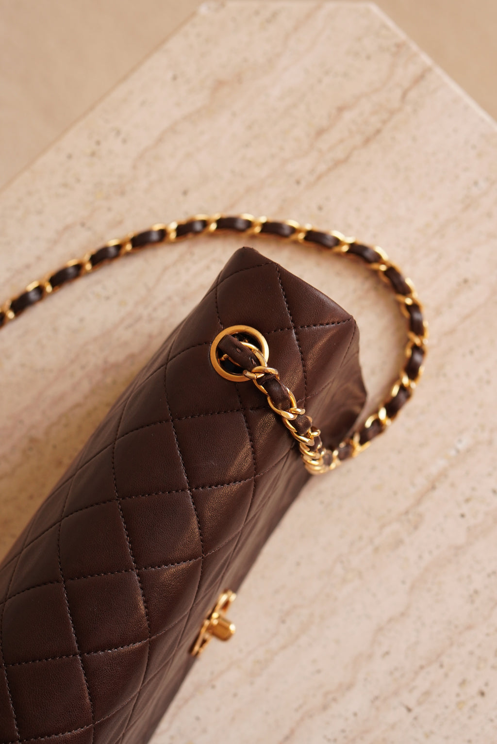 CHANEL FULL FLAP | BROWN