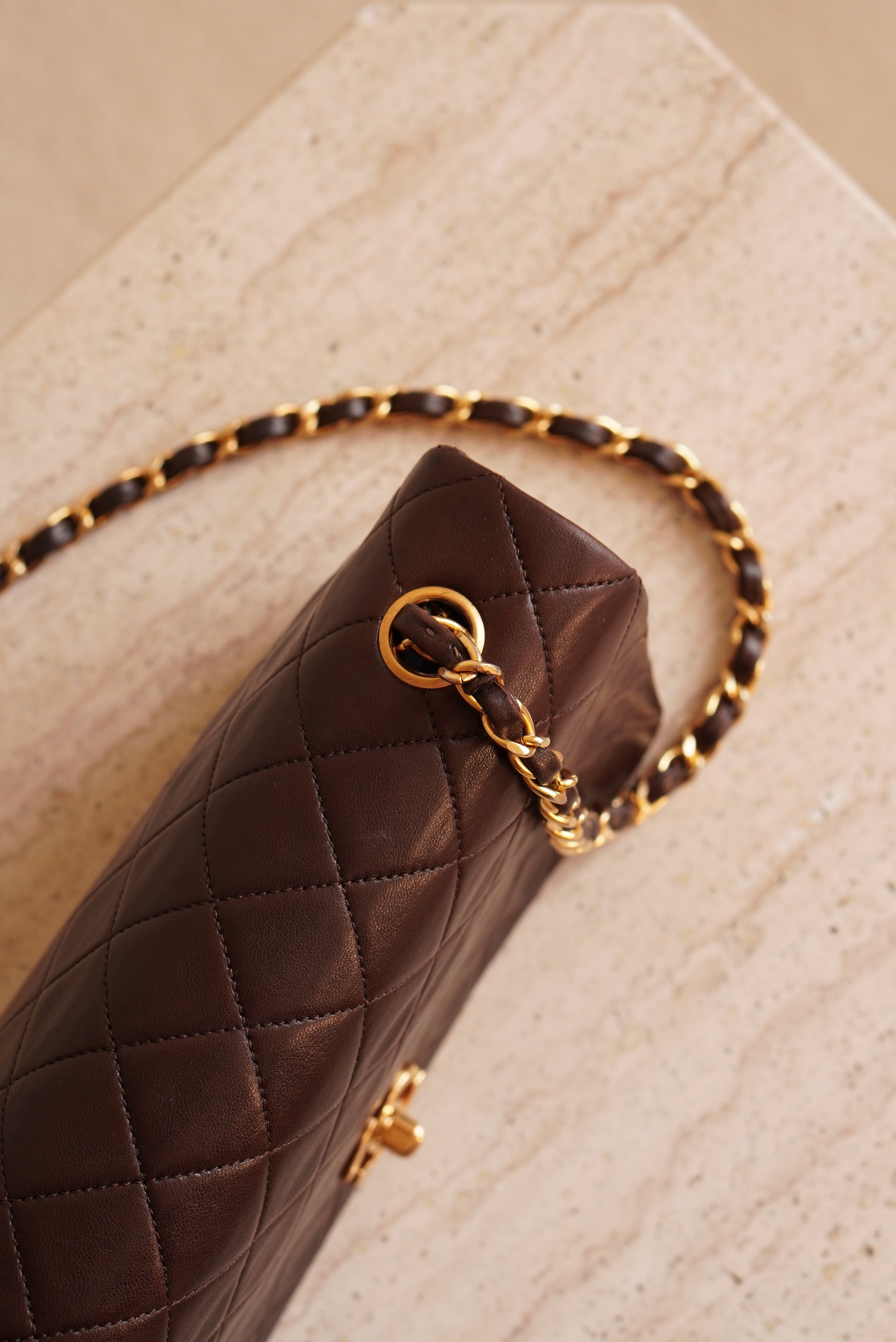 CHANEL FULL FLAP | BROWN