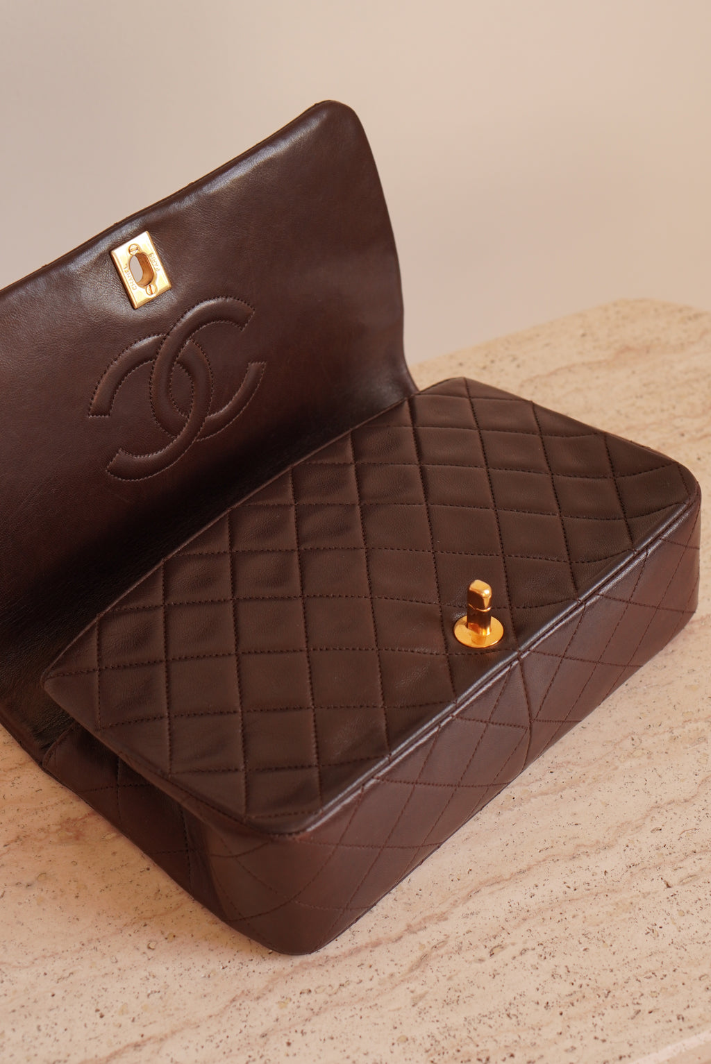 CHANEL FULL FLAP | BROWN