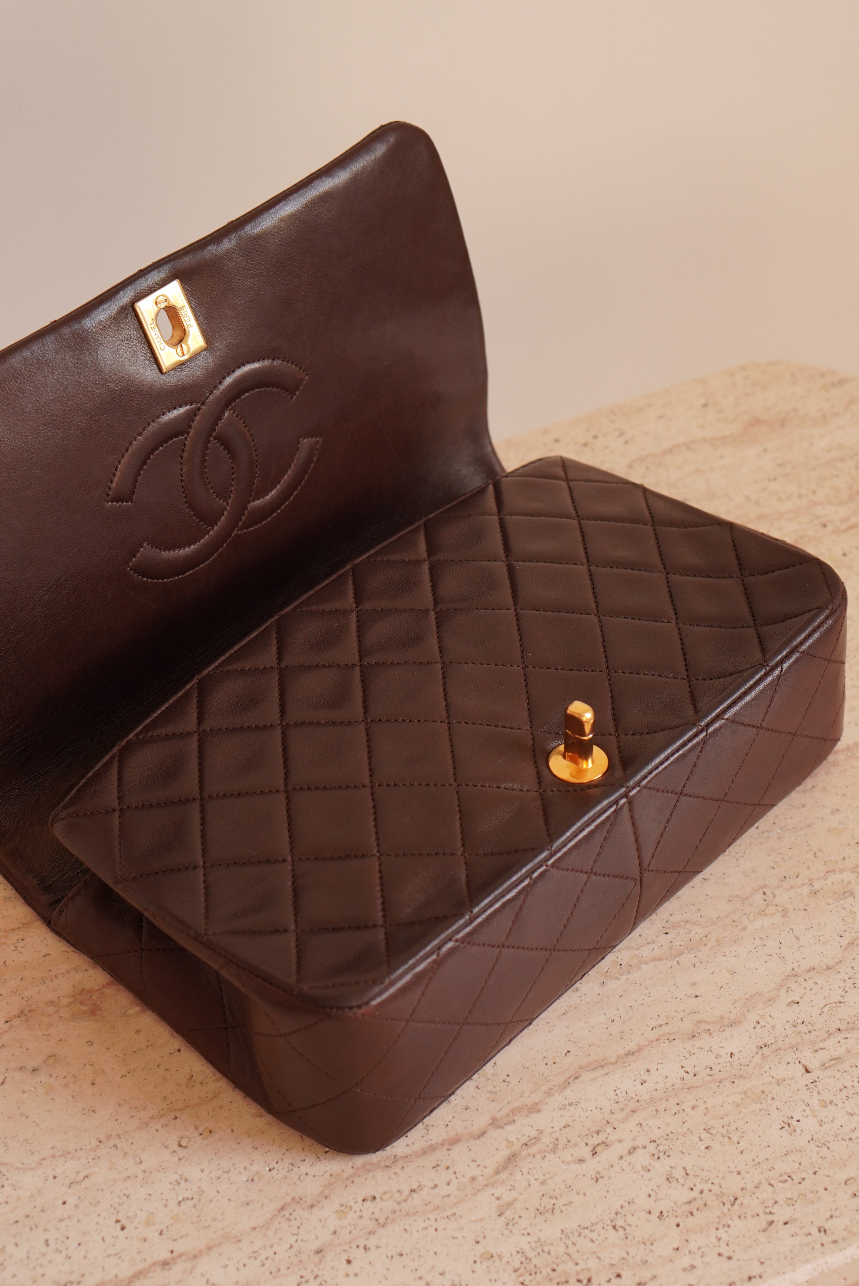 CHANEL FULL FLAP | BROWN