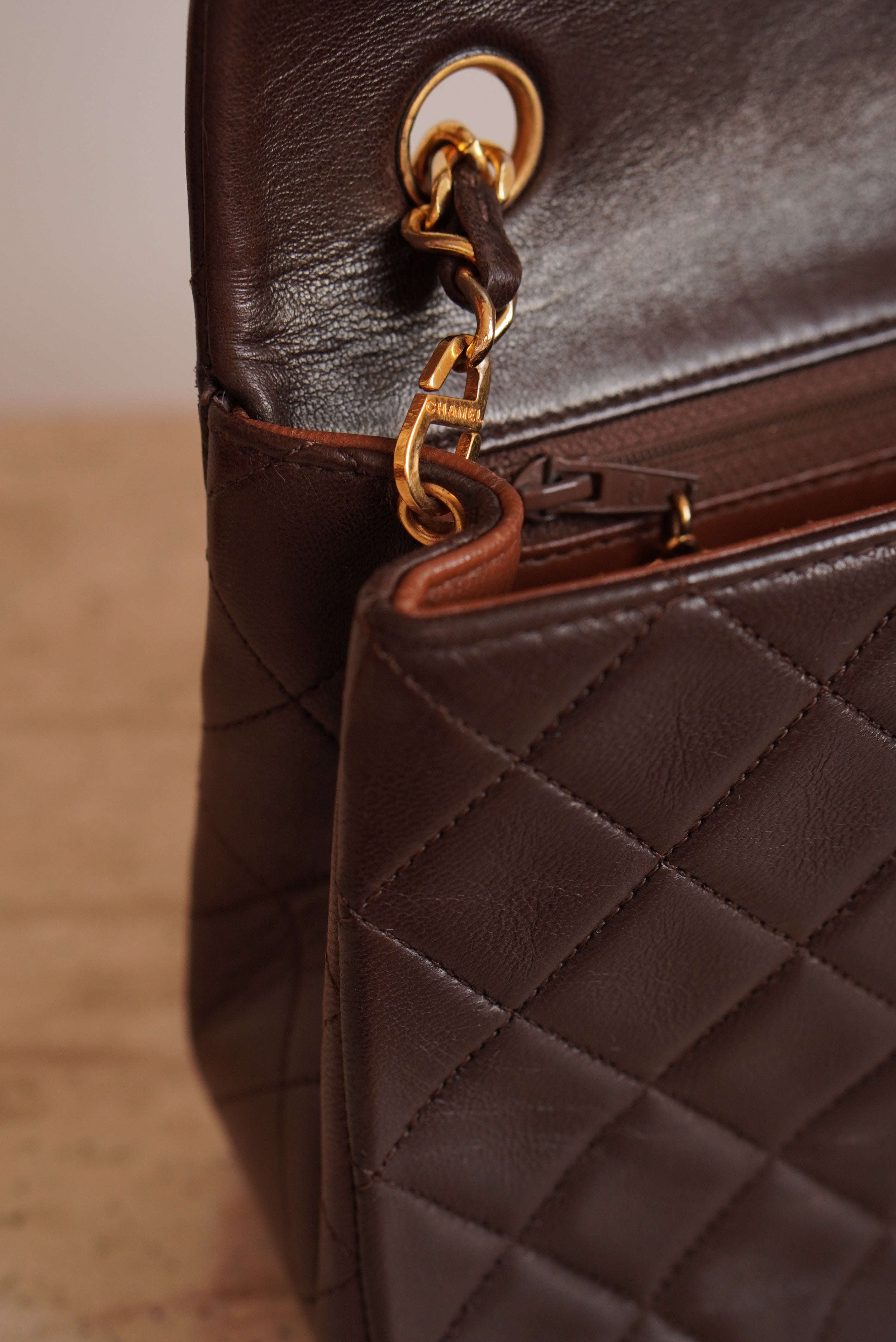 CHANEL FULL FLAP | BROWN