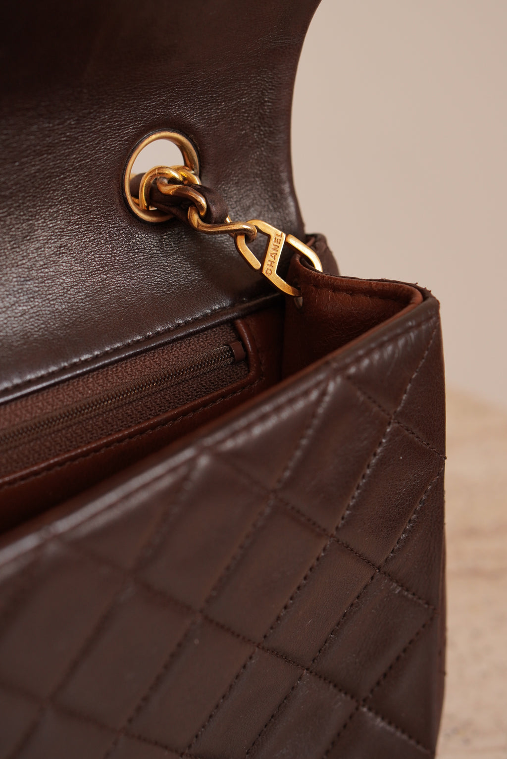 CHANEL FULL FLAP | BROWN