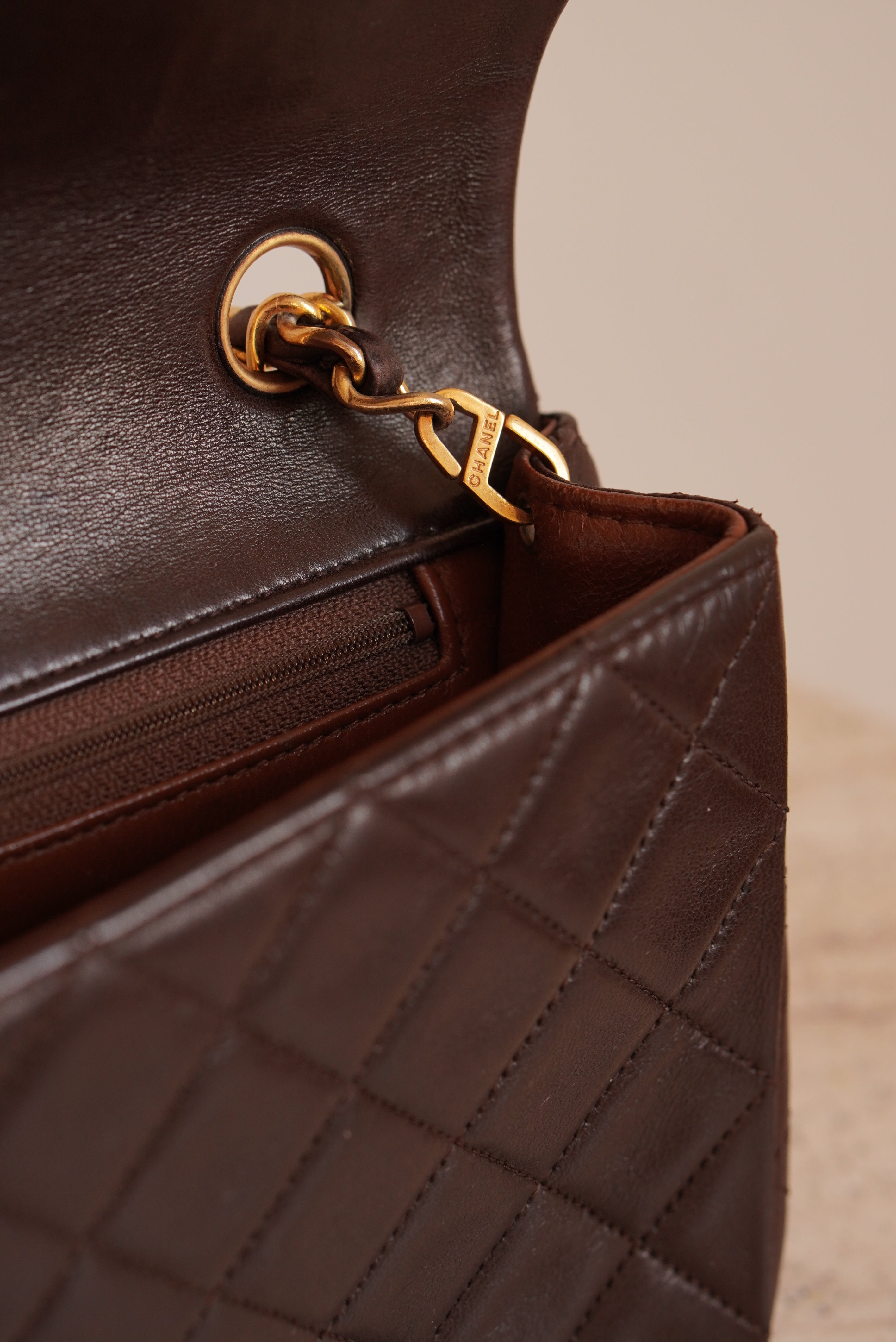 CHANEL FULL FLAP | BROWN