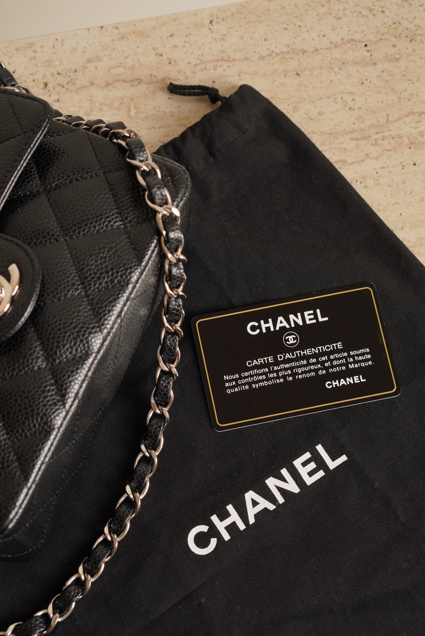 CHANEL CLASSIC MINI SQUARE | BLACK