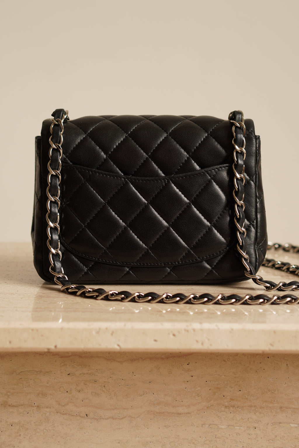 CHANEL CLASSIC MINI SQUARE | BLACK