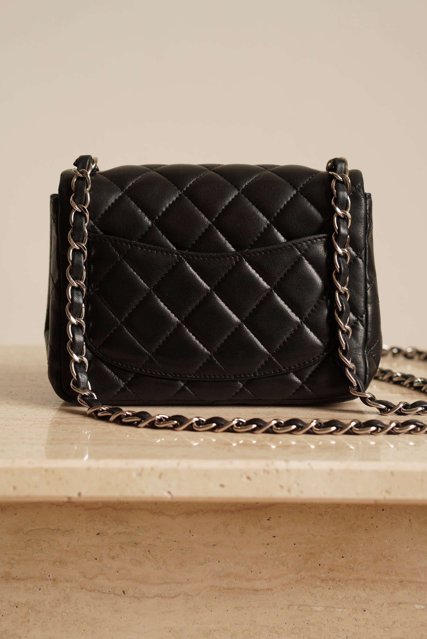 CHANEL CLASSIC MINI SQUARE | BLACK