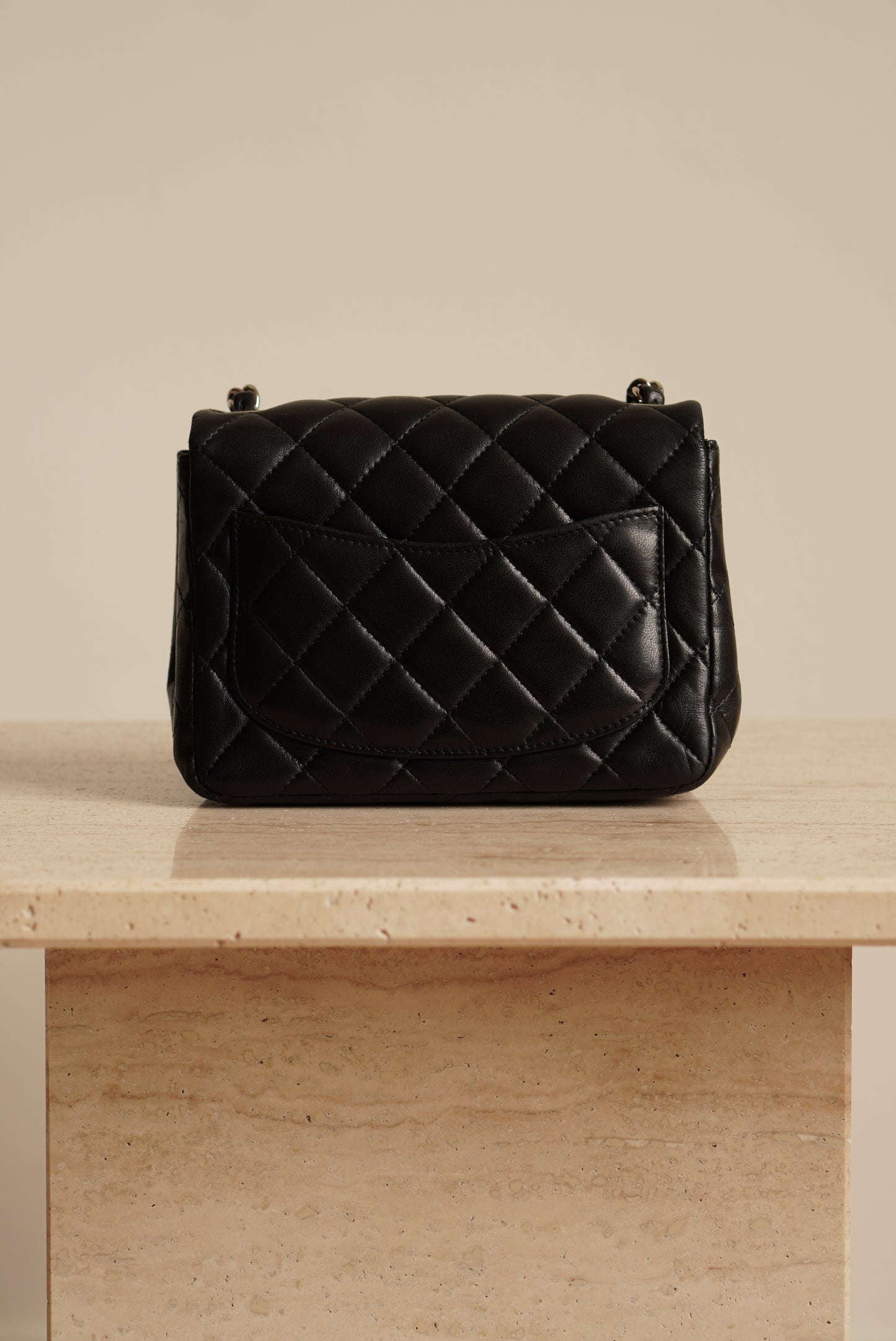 CHANEL CLASSIC MINI SQUARE | BLACK