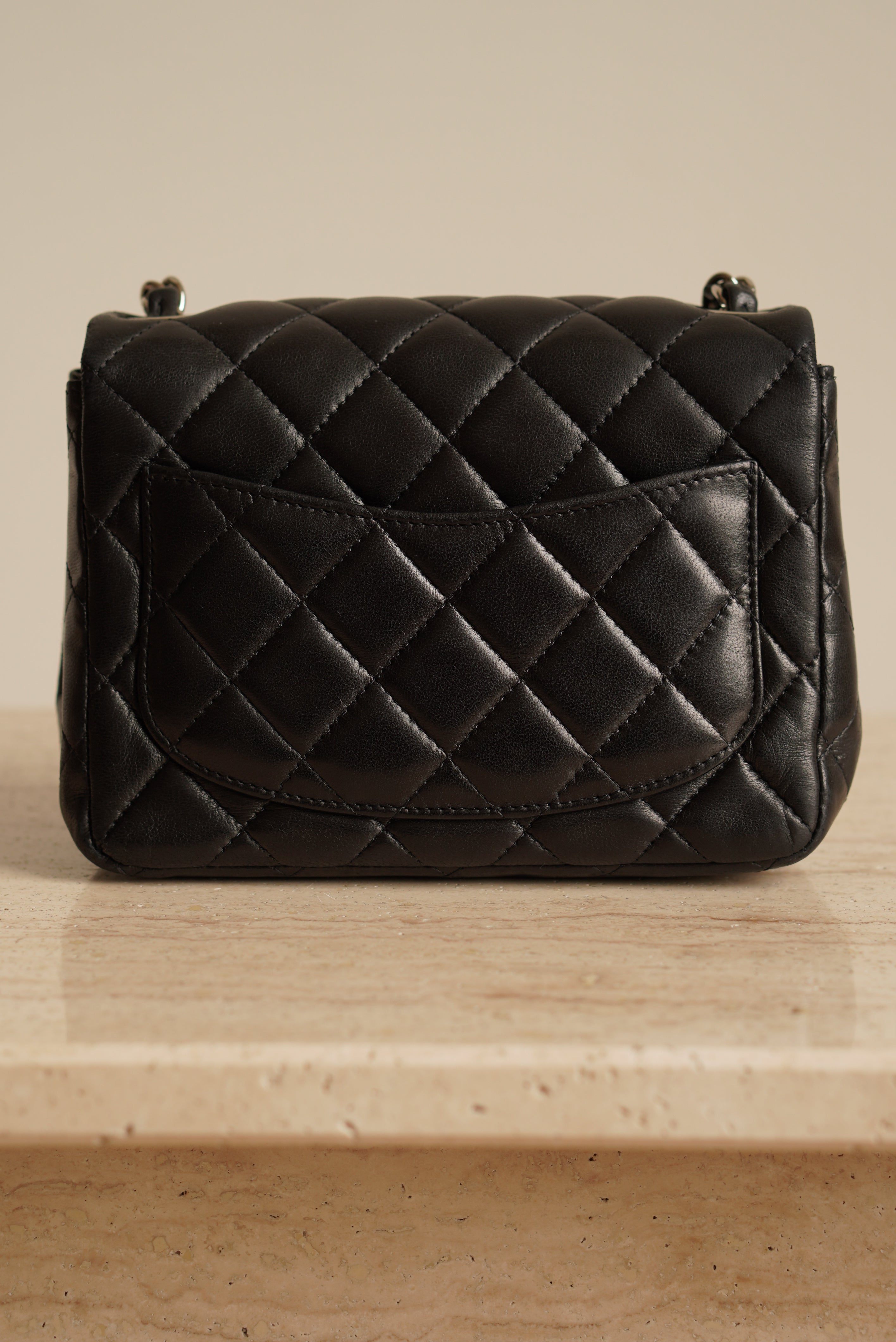 CHANEL CLASSIC MINI SQUARE | BLACK