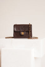 CHANEL CLASSIC MINI SQUARE | DARK BROWN