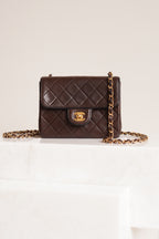 CHANEL CLASSIC MINI SQUARE | DARK BROWN