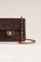 CHANEL CLASSIC MINI SQUARE | DARK BROWN