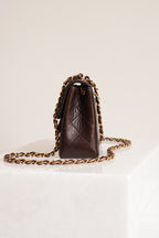 CHANEL CLASSIC MINI SQUARE | DARK BROWN