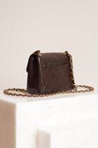 CHANEL CLASSIC MINI SQUARE | DARK BROWN