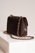 CHANEL CLASSIC MINI SQUARE | DARK BROWN